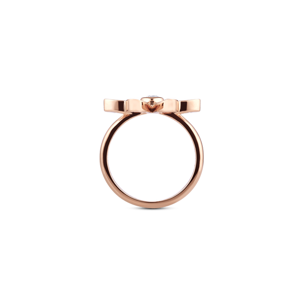 Love M Ring with four M motifs