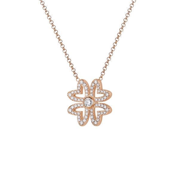 Love M Pendant with four M motifs